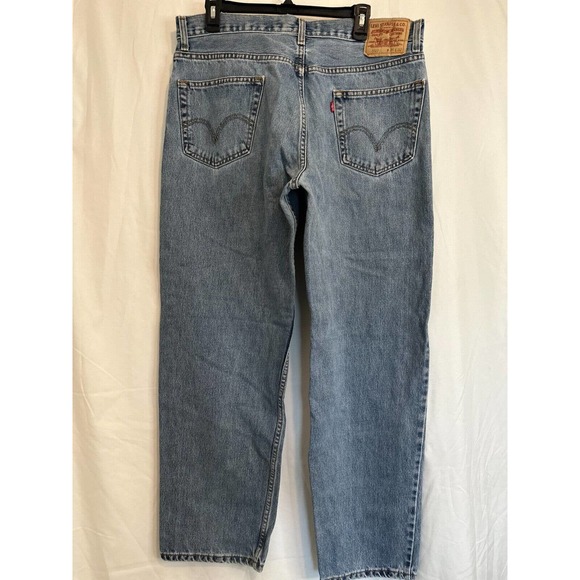 Vintage Levi’s 550 Jeans Men’s 36x32 Blue Relaxed Fit Baggy Denim 90s Distressed - Picture 9 of 14